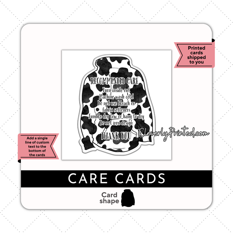 HOODIE CARE CARDS | HC004