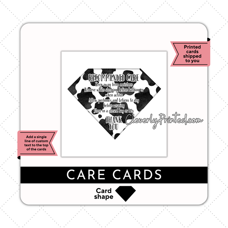 JEWELRY CARE CARDS | JC004
