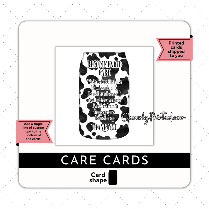 LIBBEY CUP CARE CARDS | LB004