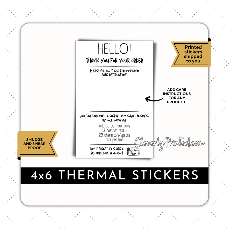 THERMAL STICKERS | TS017