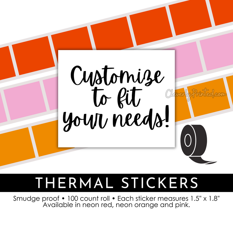 CLEARANCE - Thermal Stickers | TS026