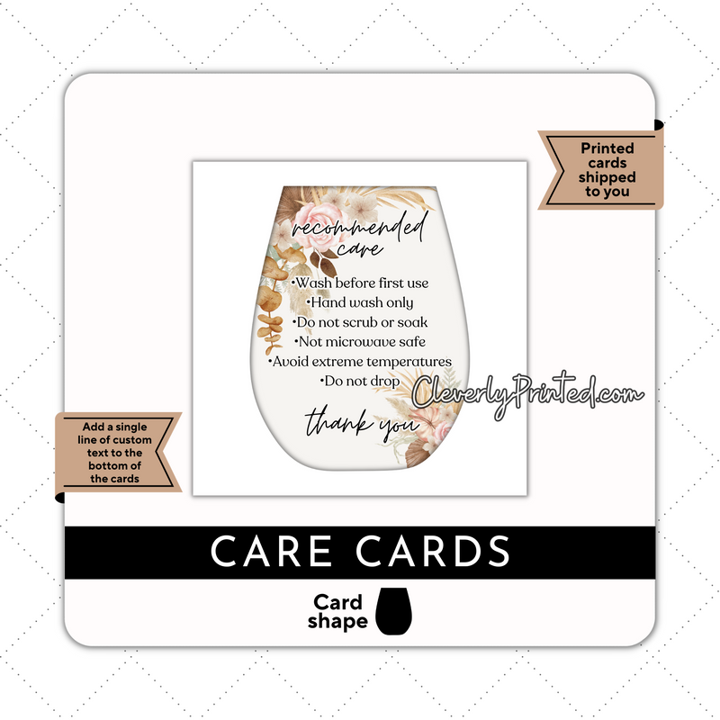 WINE GLASS CARE CARDS | WC001