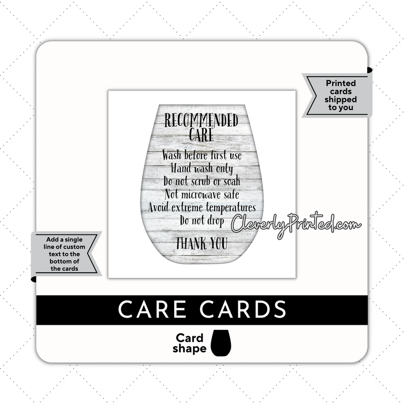 WINE GLASS CARE CARDS | WC002